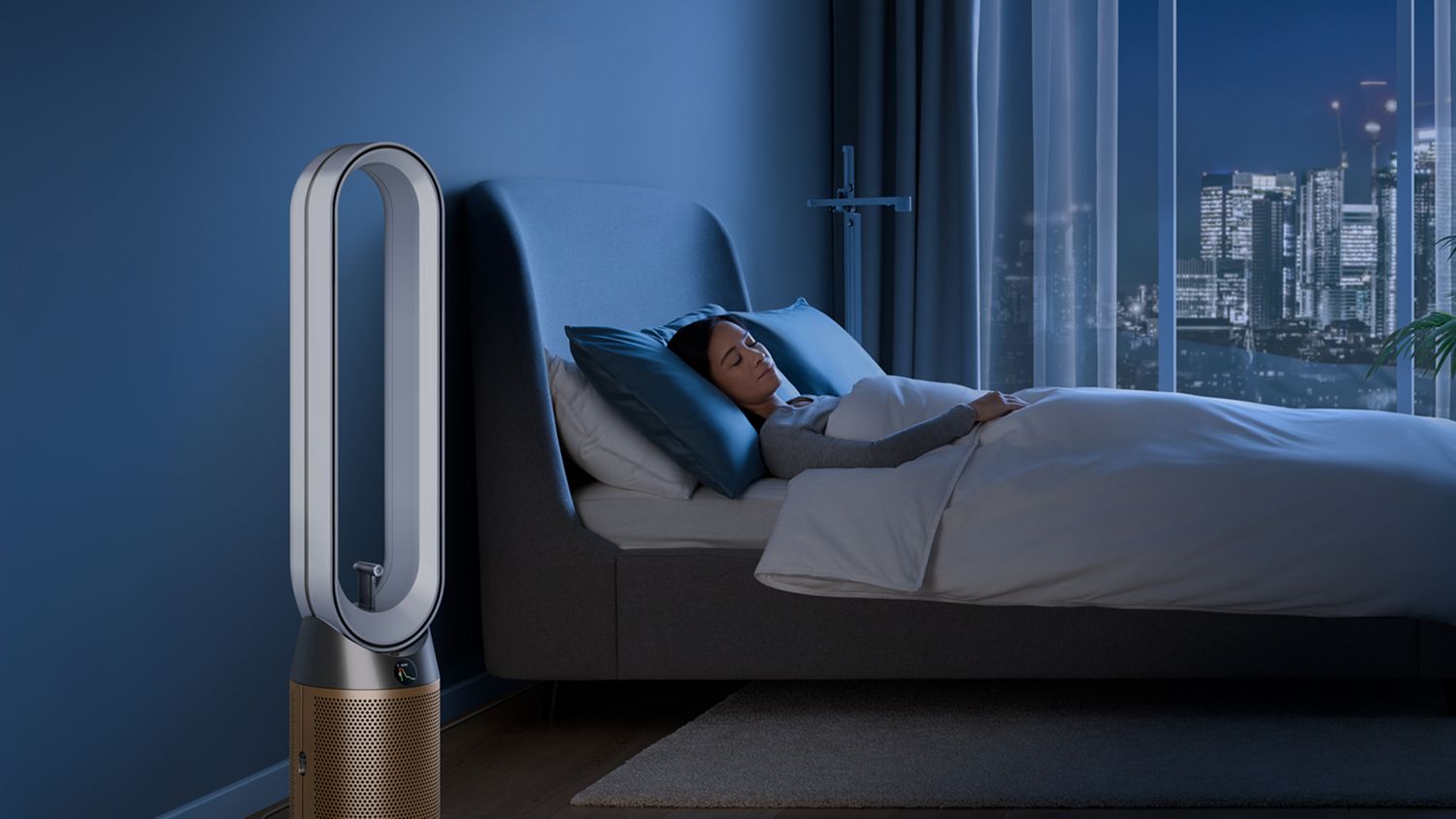 Очиститель воздуха Dyson Find+Follow PC3, белый/золотой
