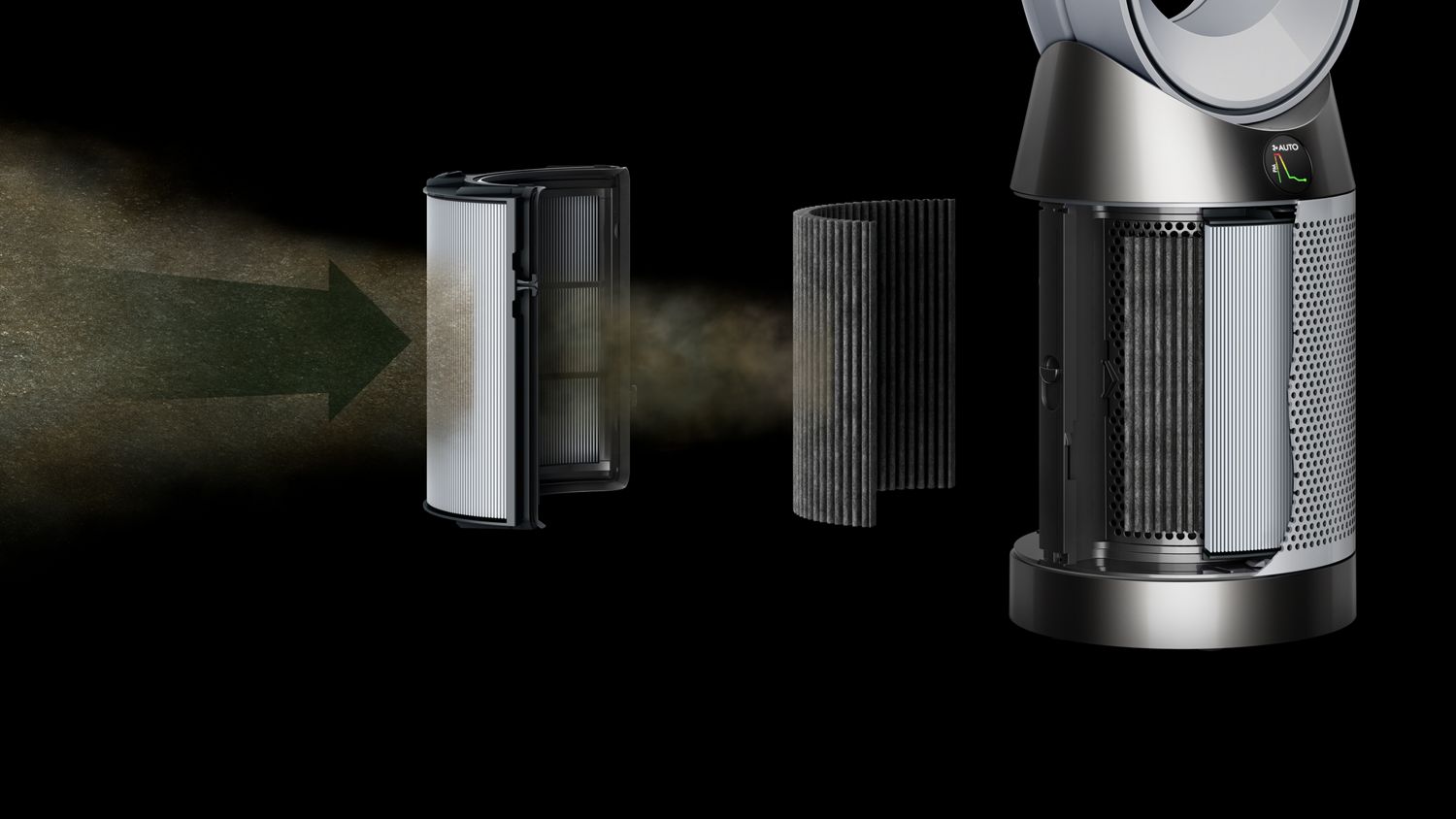 Очиститель воздуха и вентилятор Dyson Purifier Cool PC1 TP11, белый/серебристый