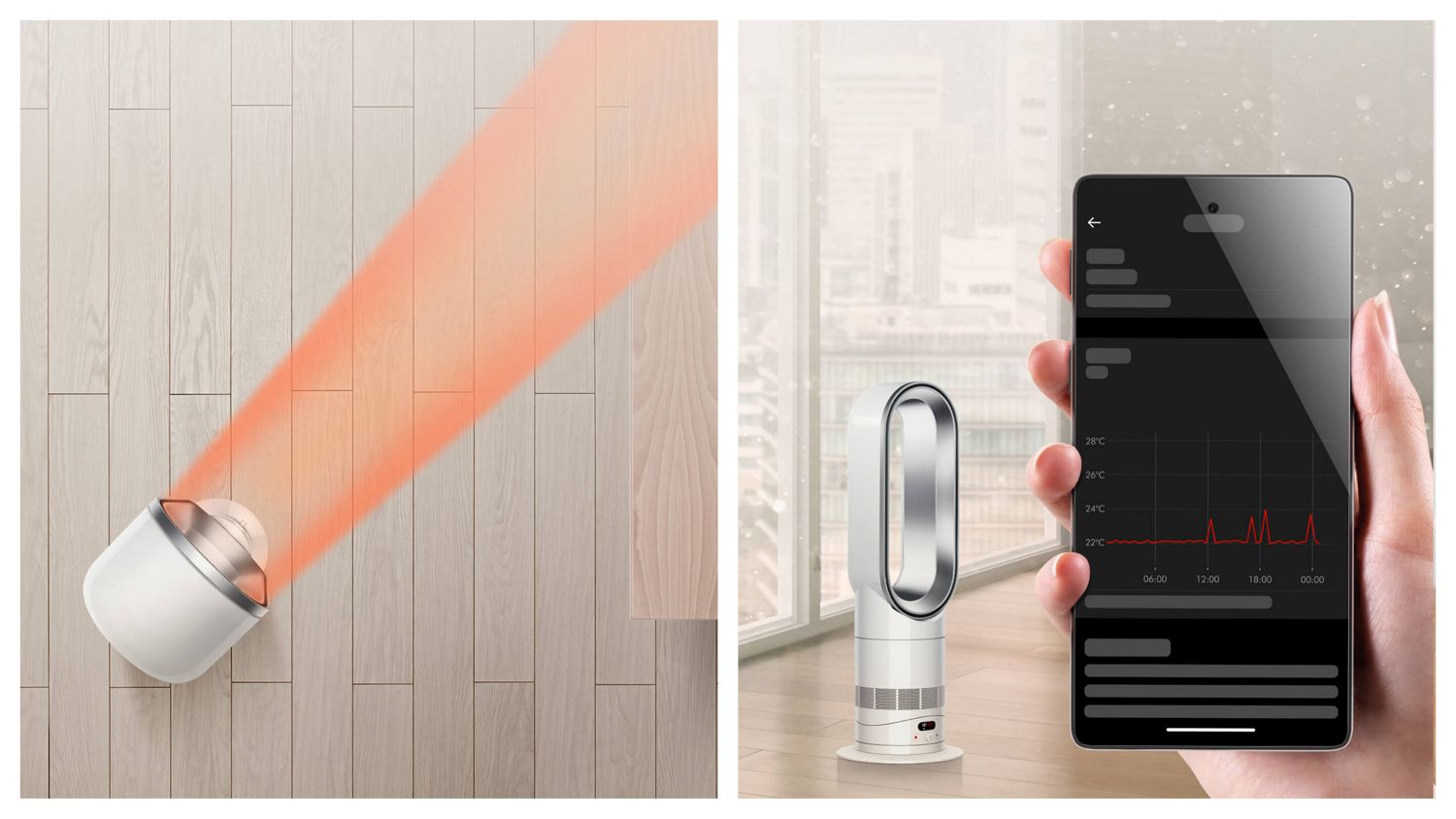 Тепловентилятор Dyson Hot+Cool HF1 Remote Link Pre-heat, белый/серебристый