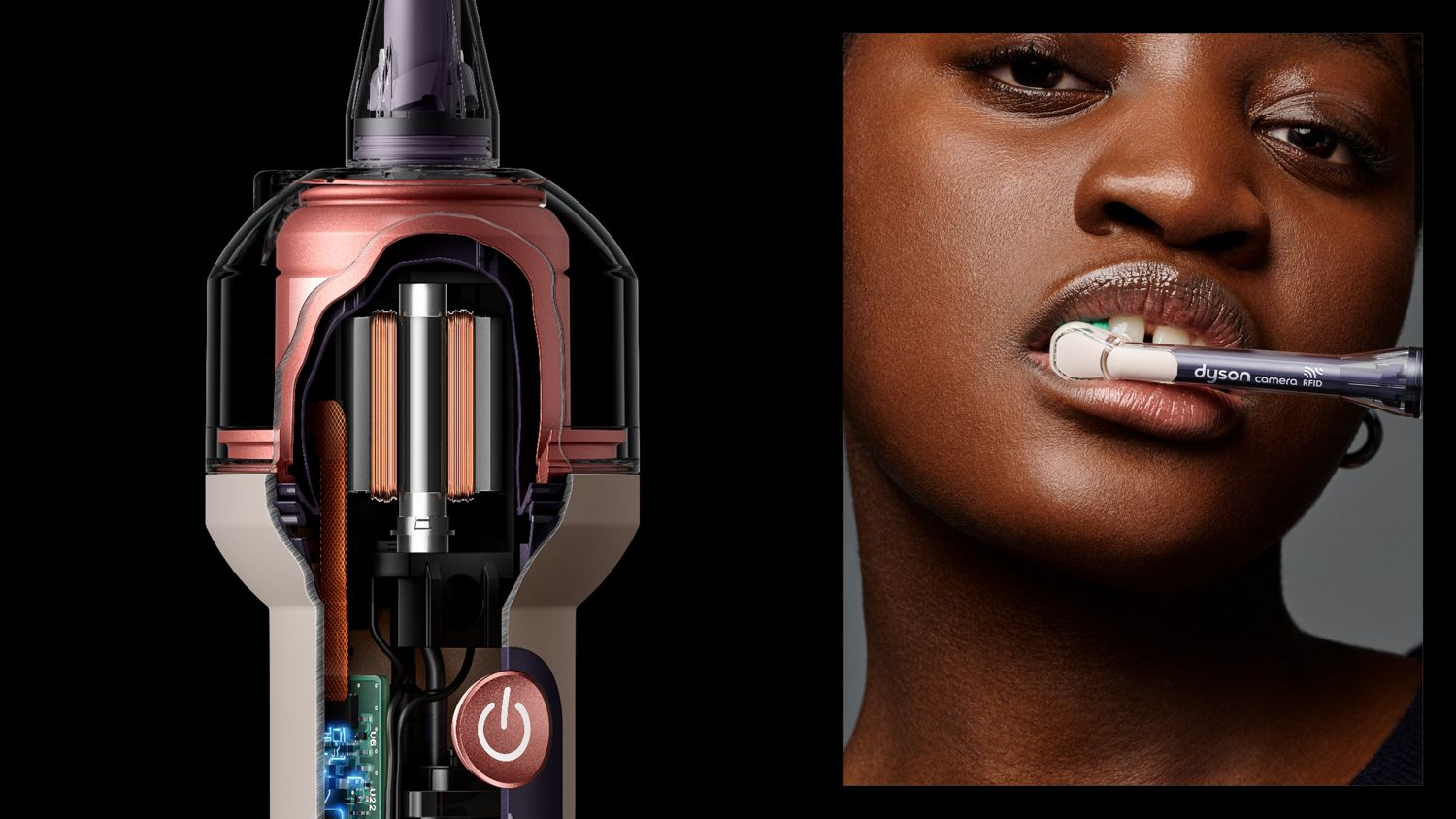 Электрическая зубная щётка Dyson CameraJet, керамический розовый