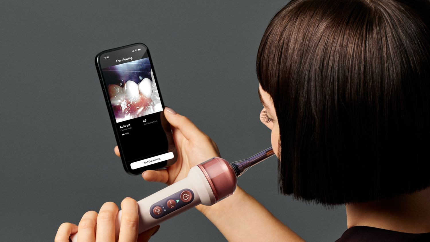 Электрическая зубная щётка Dyson CameraJet, керамический розовый