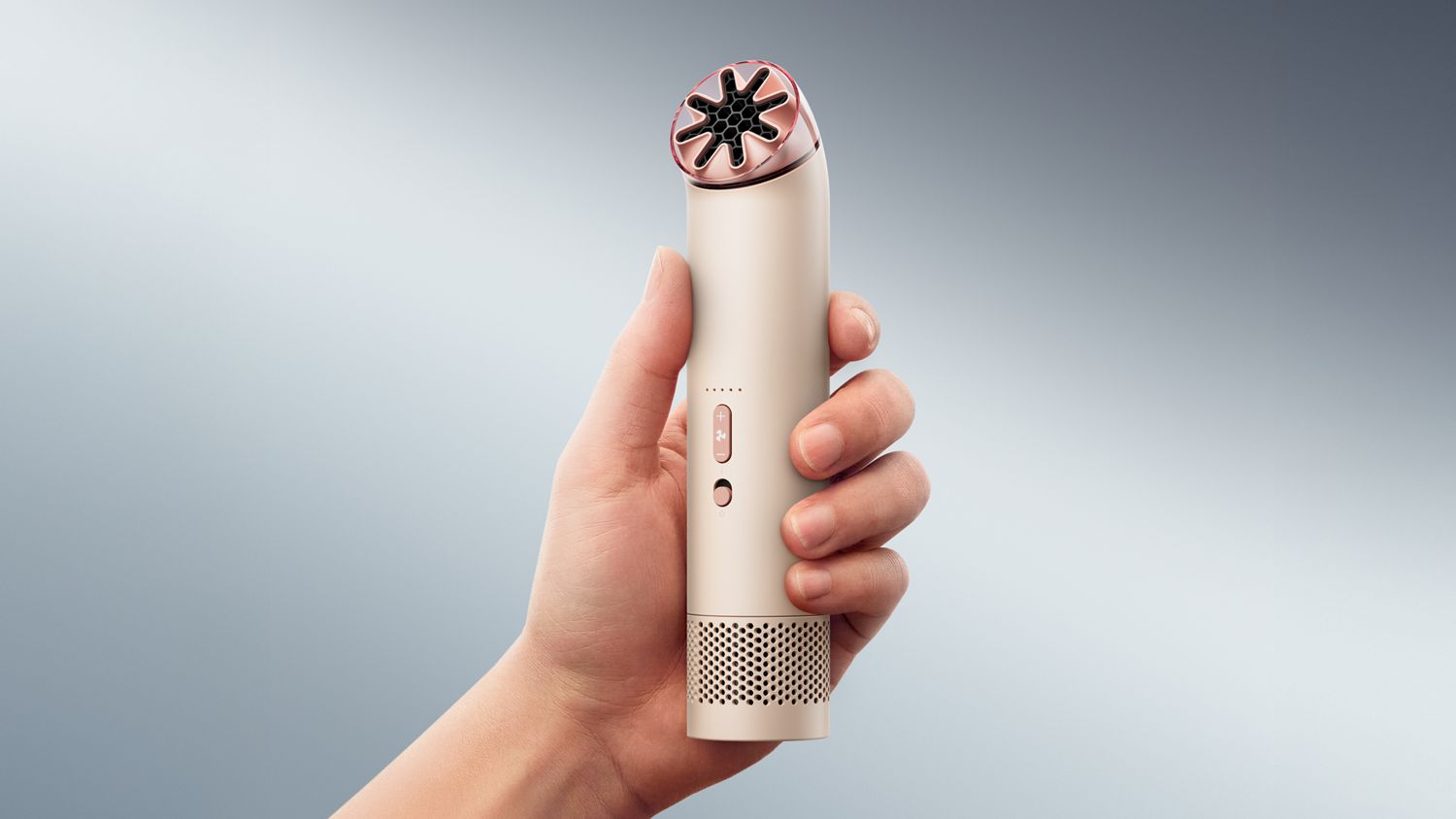 Портативный вентилятор Dyson HushJet Mini Cool, керамический розовый/розовое золото