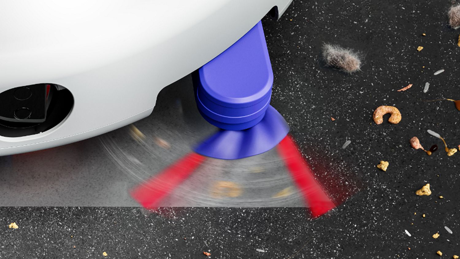 Робот-пылесос Dyson R1 Nurovi Dry, светло-серый/фиолетово-синий