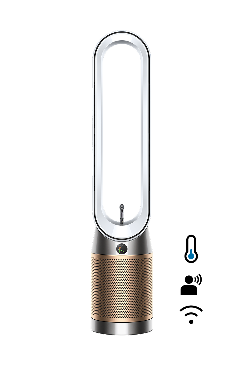 Очиститель воздуха Dyson Find+Follow PC3, белый/золотой
