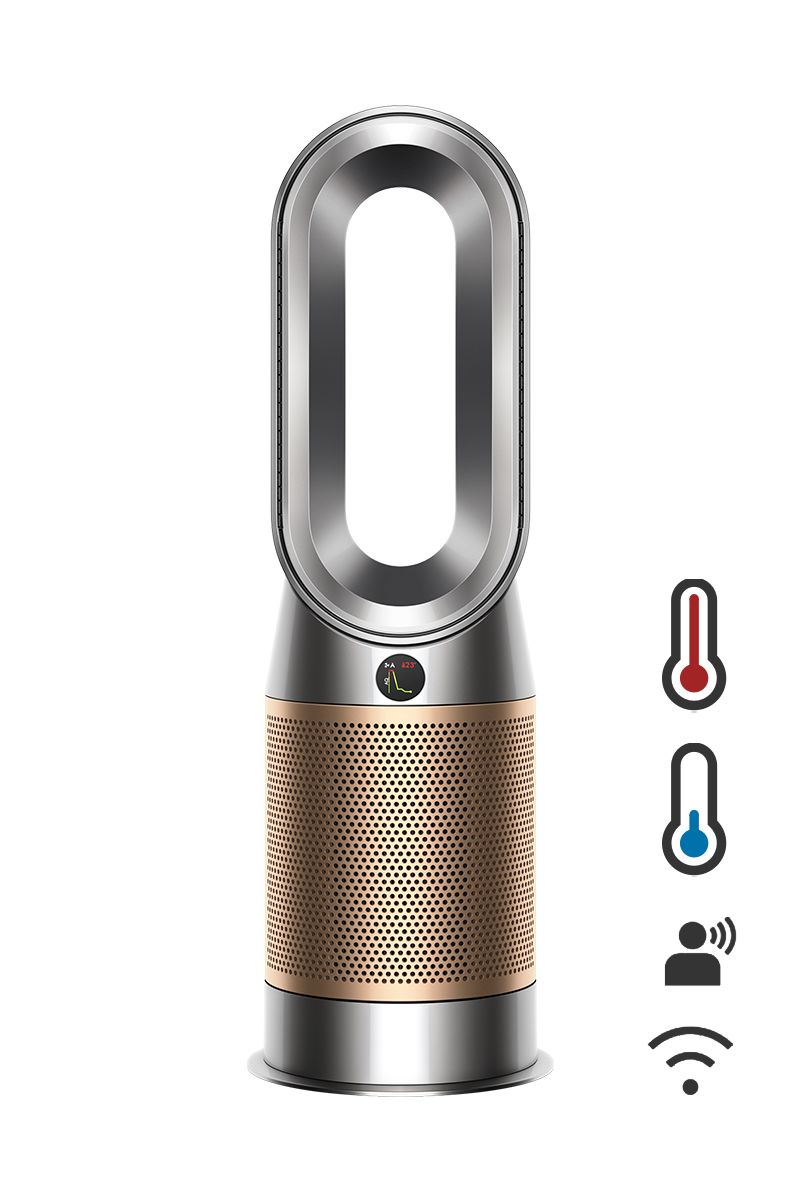Очиститель воздуха и тепловентилятор Dyson Purifier Hot+Cool HP2 De-NOx HP12, никель/золото
