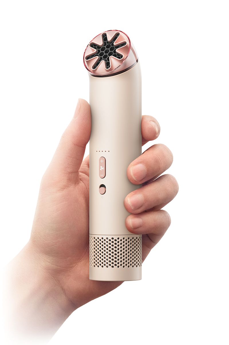 Портативный вентилятор Dyson HushJet Mini Cool, керамический розовый/розовое золото