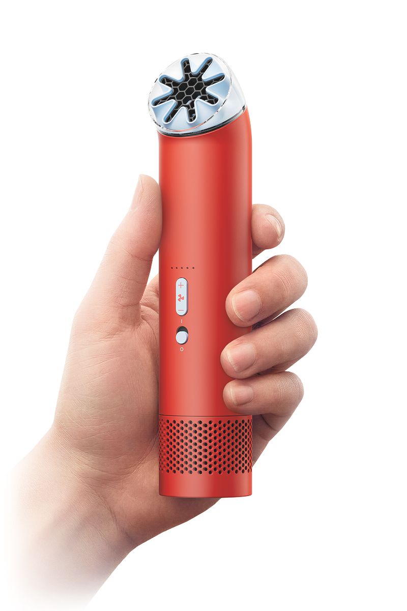 Портативный вентилятор Dyson HushJet Mini Cool, карнеол/красный